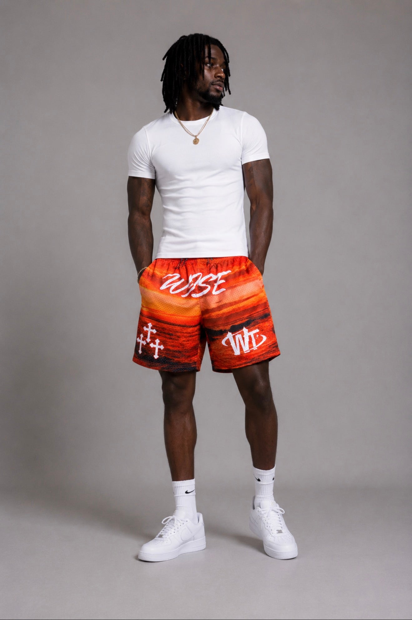 Sunset “Wise” Micro Mesh Shorts