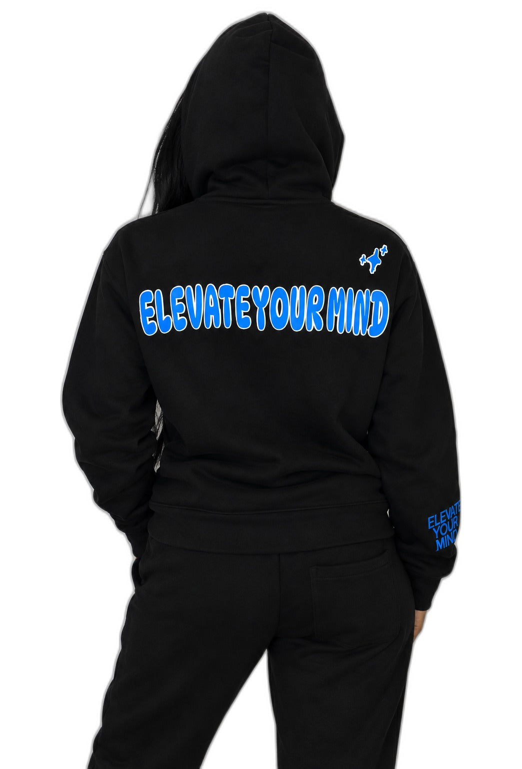 Blueberry 3D Puff Print Hoodie back