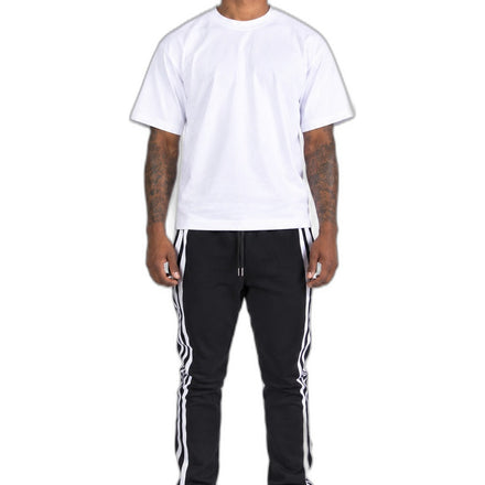 Wise Thoughts Apparel Sweatpants - Black/White Stripe