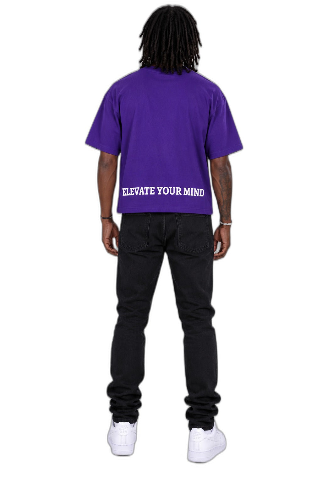 Wise Thoughts Signature Tee - Purple back