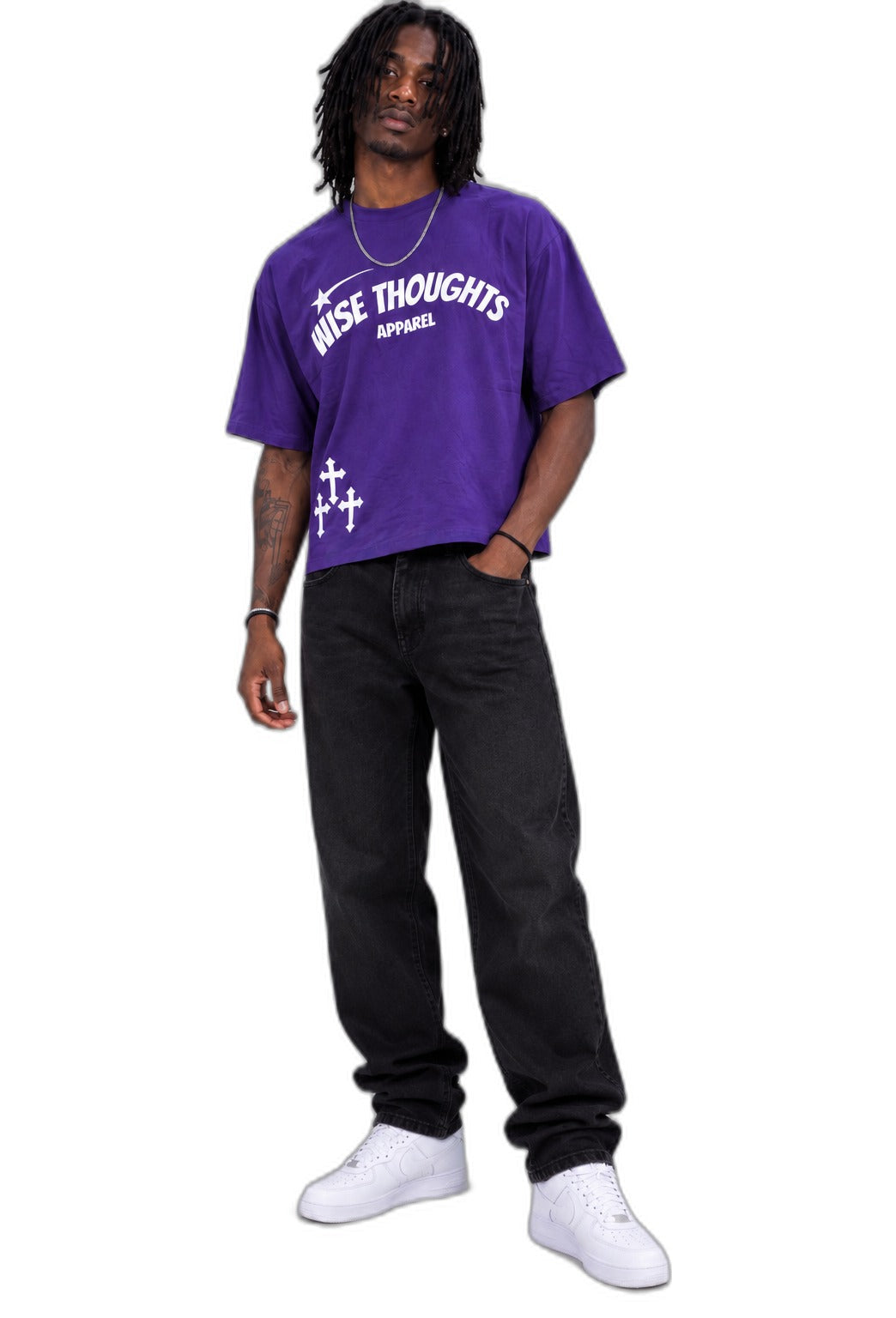 Wise Thoughts Signature Tee - Purple