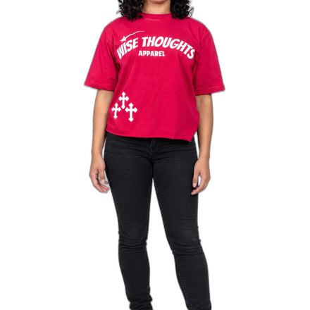 Wise Thoughts Signature Tee - Raspberry Pink